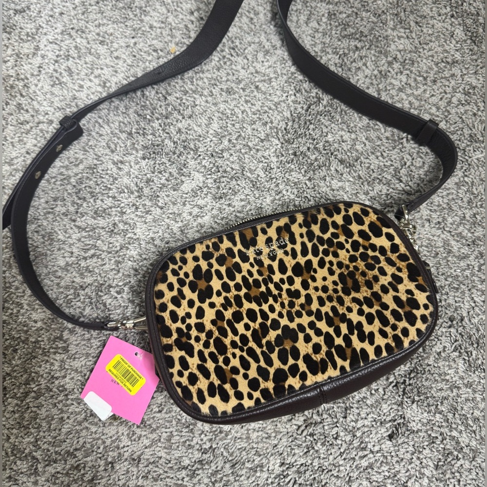 Kate spade leopard crossbody brand new never used with original tags